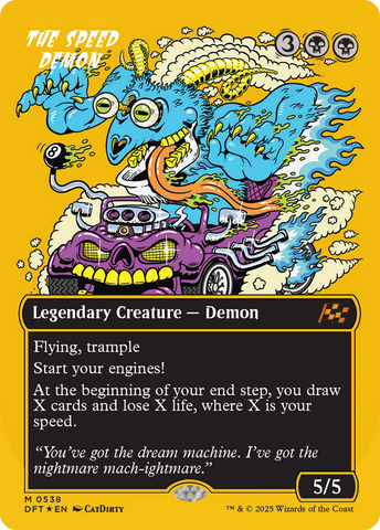 The Speed Demon (Borderless) (First-Place Foil) [Aetherdrift]