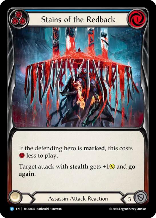 Stains of the Redback (Blue) [WOD024] (The Hunted Arakni, Web of Deceit Blitz Deck)