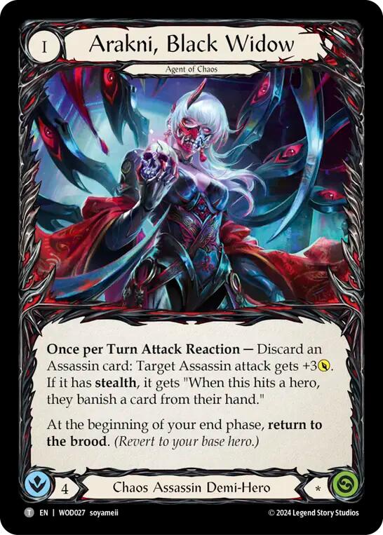 Arakni, Black Widow [WOD027//WOD028] (The Hunted Arakni, Web of Deceit Blitz Deck)