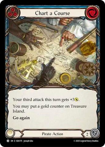 Chart a Course (Blue) [SEA175] (High Seas)  Rainbow Foil