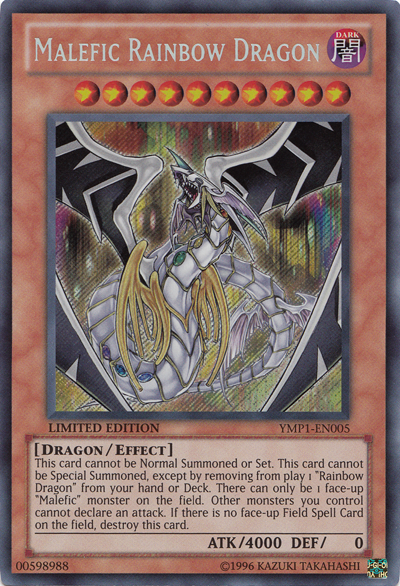 Malefic Rainbow Dragon [YMP1-EN005] Secret Rare