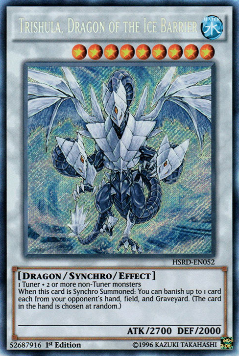 Trishula, Dragon of the Ice Barrier [HSRD-EN052] Secret Rare