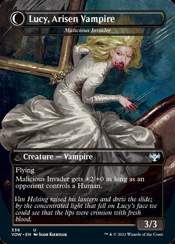 Innocent Traveler // Malicious Invader - Lucy Westenra // Lucy, Arisen Vampire [Innistrad: Crimson Vow]