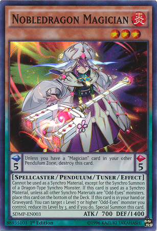 Nobledragon Magician [SDMP-EN003] Super Rare