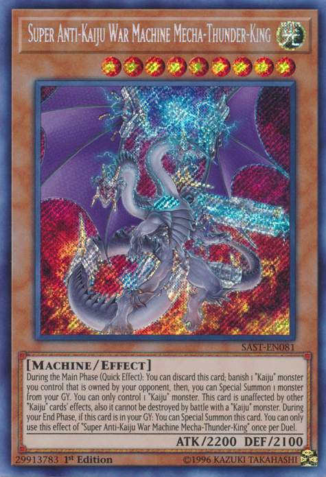 Super Anti-Kaiju War Machine Mecha-Thunder-King [SAST-EN081] Secret Rare
