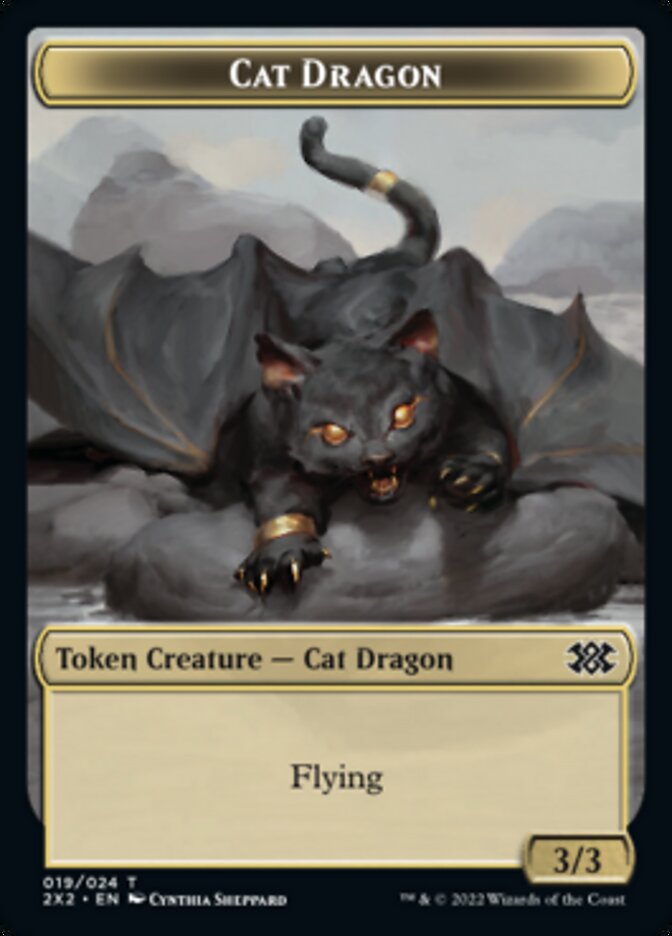 Cat Dragon Token [Double Masters 2022 Tokens]