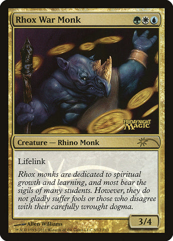 Rhox War Monk [Friday Night Magic 2011]