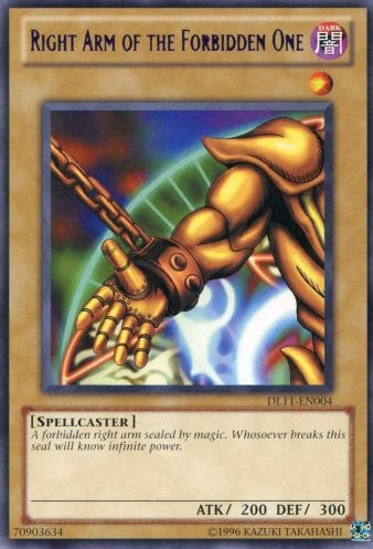 Right Arm of the Forbidden One (Purple) [DL11-EN004] Rare