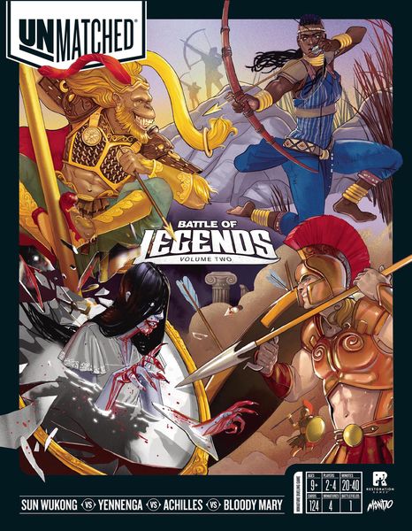 Unmatched: Battle of Legends Vol. 2 - Achilles, Yennega, Sun Wukong, Bloody Mary